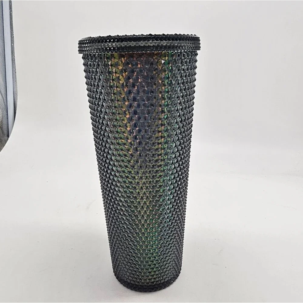 Starbucks Halloween Tumbler Colorful Black Irisdescent Studded Cup